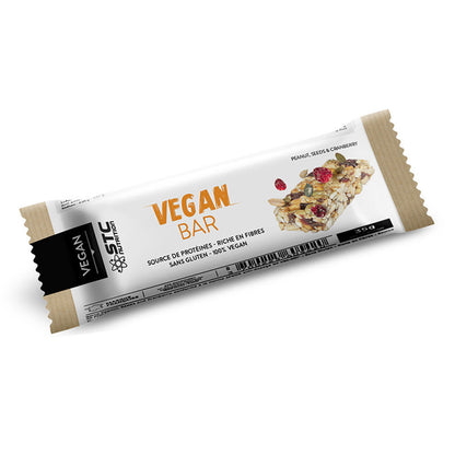 VEGAN BAR - CACAHUETE, GRAINES & CANNEBERGE- STC NUTRITION